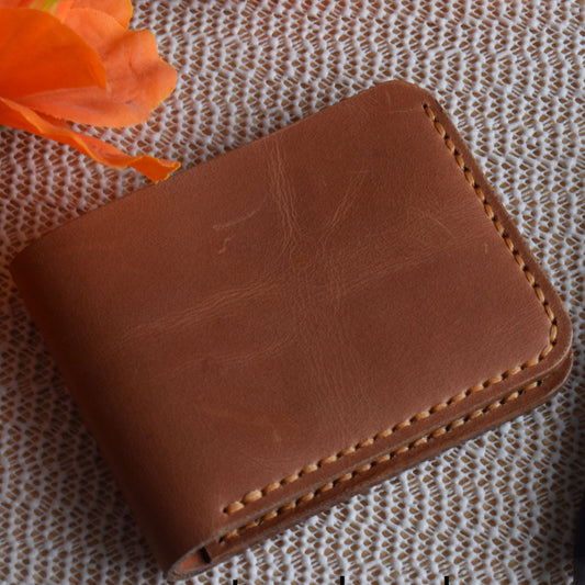 Handmade Leather Bifold Wallet